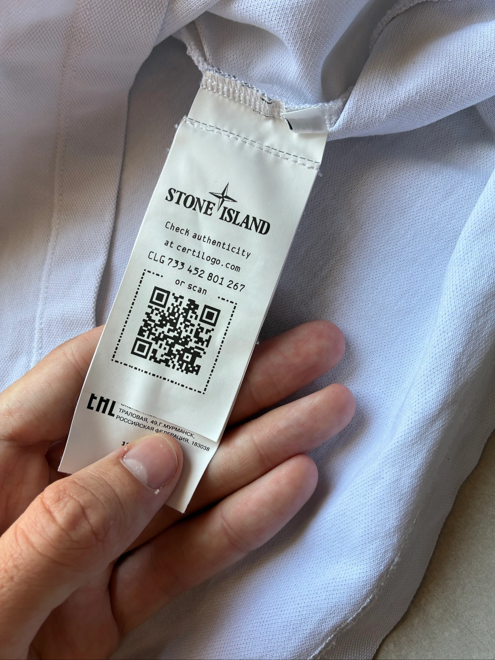 Polo Stone Island Branco Autêntico com Logo Bordado Y2K Slim Fit Tamanho GG – Ótimo Estado – photo 11